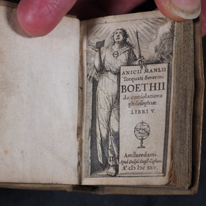 Boethius, Anicius Malius. De Consolatione Philosophiae Libri V. Caesius, G. J. Amsterdam. 1625.