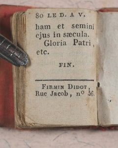 Petit Paroïssien de l'Enfance. Marcilly. Rue St. Jacques, 10. Paris. Circa 1806.