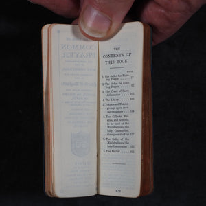 Finger Prayer Book. Common Prayer. University Press London : Henry Frowde, Oxford Warehouse, Amen Corner London. 1899.