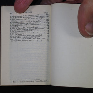 Burns, Robert. Poems. A choice selection from his works, serious and comic. Bryce & Son. Glasgow. 1889.