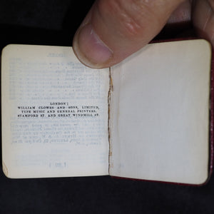 Hymns, Ancient & Modern for use in the Services of the Church. Complete edition. Clowes & Sons Limited, William. Stamford St. and Great Windmill St. Publishing Office 23, Cockspur St. London. [1900]. Silver plaque.