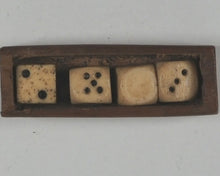 Load image into Gallery viewer, Die, set of four. No maker - possibly Napoleonic prisoner of war. England? Circa 1814.
