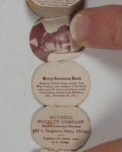 Load image into Gallery viewer, Silverman, L.I. United States History and Presidents in a nutshell. Nutshell Novelty Co. Chicago. 1904.
