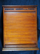 Load image into Gallery viewer, Miniature Library of The Poets. [in Oak Case with rolling tambour front shutter] Works of Shakespeare, and Poems of Burns, Byron, Longfellow, Milton, Scott, Sheridan &amp; Goldsmith. Kent &amp; Co., W. Paternoster Row, London. 1884-90
