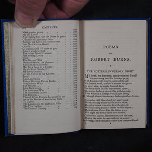 Miniature Library of The Poets. [in Oak Case with rolling tambour front shutter] Works of Shakespeare, and Poems of Burns, Byron, Longfellow, Milton, Scott, Sheridan & Goldsmith. Kent & Co., W. Paternoster Row, London. 1884-90