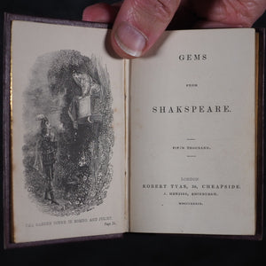 Gems from the Poets. Tyas, Robert. 50 Cheapside : H.T. Warren, 8, Finsbury, London. 1840-1. Complete 6 volume set in original bookcase.