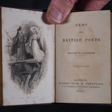 Load image into Gallery viewer, Gems from the Poets. Tyas, Robert. 50 Cheapside : H.T. Warren, 8, Finsbury, London. 1840-1. Complete 6 volume set in original bookcase.
