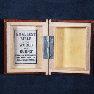 Holy Bible containing Old and New testaments Bryce, David & Son. Glasgow. 1901. Burns Bible with original mauchline Clanranald tartanware box