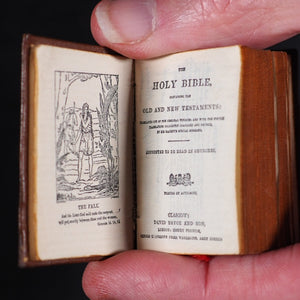 Holy Bible containing Old and New testaments Bryce, David & Son. Glasgow. 1901. Burns Bible with original mauchline Clanranald tartanware box