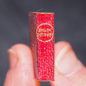 Smallest English Dictionary in the World. Comprising besides the ordinary and newest words in the language, short explanations of a large number of scientific, philosophical, literary & technical terms. David Bryce & Son. Glasgow. 1894. Boxed mauchline.