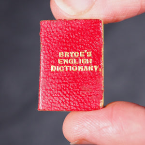 Smallest English Dictionary in the World. Comprising besides the ordinary and newest words in the language, short explanations of a large number of scientific, philosophical, literary & technical terms. David Bryce & Son. Glasgow. 1894. Boxed mauchline.