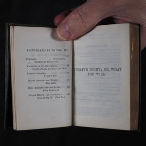 Shakespeare, William. Pocket Portrait Shakespeare. Complete with glossary. Bryce, David & Sons. Glasgow. Circa 1899.