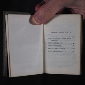 Shakespeare, William. Pocket Portrait Shakespeare. Complete with glossary. Bryce, David & Sons. Glasgow. Circa 1899.