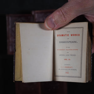 Shakespeare, William. Dramatic Works of William Shakespeare, with illustrations on steel and wood. Chidley, I.J. 123 Aldersgate Street. London. 1843.