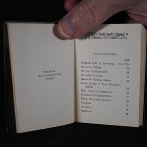 Stevenson, Robert Louis. Pentland Rising: A page of history. 1666. With Memorials of Robert Louis Stevenson. Bryce, David & Son. Glasgow. Circa 1905. With original brass bust.