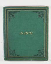 Load image into Gallery viewer, Mid-Victorian Album or Commonplace Book. Pressed flowers, frenware art, poetry, signed and dated inscriptions. 1878.
