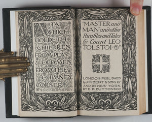 Master and Man, and other Parables and Tales. Count Leo Tolstoi. J.M. Dent, London. Dutton, N.Y. 1914 >>beautiful binding<<