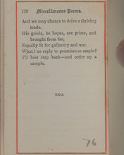 Load image into Gallery viewer, Goldsmith, Oliver. Deserted Village and other poems. Bryce, David &amp; Sons. Glasgow. Circa 1895. Dainty Little Library.
