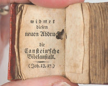 Load image into Gallery viewer, Biblia, oder Inhalt der ganzen Heil. Schrift, mit 6 Kupf. Cansteinsche Bibelanstalt. Halle. 1816.
