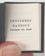 Load image into Gallery viewer, Proverbes Bantous. Kundig, Andrée. Genève. 1959.
