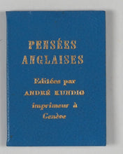 Load image into Gallery viewer, Pensées Anglaises. Kundig, Andrée. Genève. 1956.
