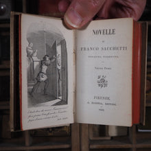 Load image into Gallery viewer, Novelle&gt;&gt;MINIATURE BOOKS WITH OCCULT ASSOCIATION&lt;&lt; Sacchetti, Franco. Publication Date: 1860 CONDITION: VERY GOOD
