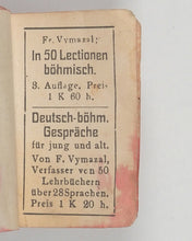 Load image into Gallery viewer, Autrata, František Václav. Kolibří Slovníček česko-německý- Liliput Wörterbuch böhmisch-deutsch. Printed by Th. Vents, p. s ro. Prague. 1913.
