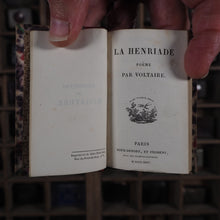 Load image into Gallery viewer, La Henriade. Poeme par Voltaire. &gt;&gt;MINIATURE LITERARY CLASSIC&lt;&lt; Voltaire Publication Date: 1824 CONDITION: VERY GOOD
