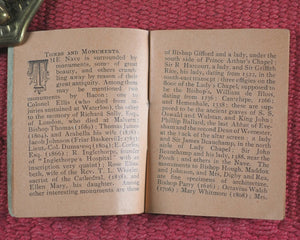 Brief Description of Worcester Cathedral. From E. Baylis & Son's Sixpenny Picturesque Guide. Bayliss, Eben.[ezer] & Son. Cross. Worcester. Circa 1911.