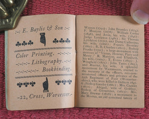 Brief Description of Worcester Cathedral. From E. Baylis & Son's Sixpenny Picturesque Guide. Bayliss, Eben.[ezer] & Son. Cross. Worcester. Circa 1911.
