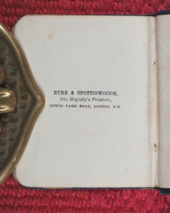 Royal Bijou Birthday Book. Selection from the Poetical Works of Shakespeare, Wordsworth, Hood, Tennyson, Moore, Burns, Cowper, Scott, Goldsmith, Hemans, Byron, Milton. Eyre & Spottiswoode. Ltd., 33, Paternoster Row, E.C. London. 1901.