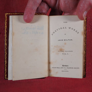 Poetical works of John Milton >>MINIATURE SIGNED BINDING<< Milton, John. Publication Date: 1840 CONDITION: VERY GOOD