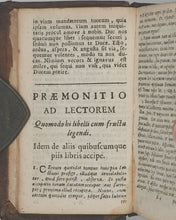 Load image into Gallery viewer, KEMPIS, Thomas à. De Imitatione Christi Libri Quatuor. [Imitation of Christ] Antwerp: Prostant apud viduam &amp; filium Joannis Baptistæ Verdussen, 1696. >>MINIATURE PRAYER-BOOK<<
