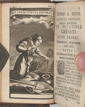 Load image into Gallery viewer, KEMPIS, Thomas à. De Imitatione Christi Libri Quatuor. [Imitation of Christ] Antwerp: Prostant apud viduam &amp; filium Joannis Baptistæ Verdussen, 1696. >>MINIATURE PRAYER-BOOK<<
