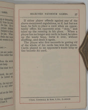 Load image into Gallery viewer, Hoffmann, Professor. Selected patience games. Goodall &amp;  Son. Ltd., Chas. London. 1914.
