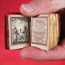 Load image into Gallery viewer, Biblia or a Practical Summary of Old &amp; New Testaments. 1728. Wilkin, R. [London]. 1727. Underlined in red and hand corrected to 1728. Red binding.
