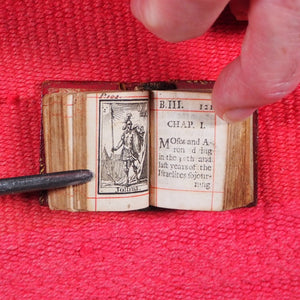 Biblia or a Practical Summary of Old & New Testaments. 1728. Wilkin, R. [London]. 1727. Underlined in red and hand corrected to 1728. Red binding.