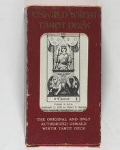 Load image into Gallery viewer, Oswald Wirth Tarot Deck. First edition, published by U.S. Games Systems, 1976. First edition.
