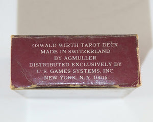 Oswald Wirth Tarot Deck. First edition, published by U.S. Games Systems, 1976. First edition.