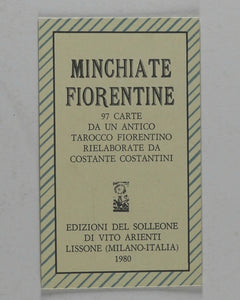 Minchiate Fiorentine Tarot, by Vito Arienti (Author). Edizione Del Solleone. 1980. Limited Numbered Edition