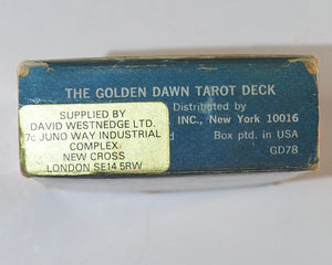 GOLDEN DAWN TAROT DECK. Robert Wang.  U.S. Game Systems. 1978.