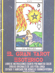 Le Grand Tarot Ésotérique ou « El Gran Tarot Esoterico ». Heraclio Fournier. Spain. 1976.