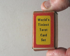 World's Tiniest Tarot Card Set. Complete Deck of 78 Cards. Merrimack Publishing Corp. 85 Fifth Ave.N.Y.10003. No.1960S. Printed in Hong Kong. [1968/9]