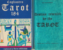 Load image into Gallery viewer, Cagliostro Tarot 184 Card Deck. Dr. Marius. First edition. Graphic Arts, Modiano, Trieste, Italy. 1975.
