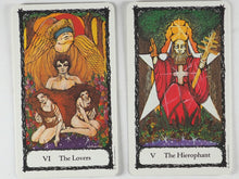 Load image into Gallery viewer, Sacred Rose Tarot Deck. Johanna Gargiulio-Sherma. U.S. Games Systems Inc. 1982.
