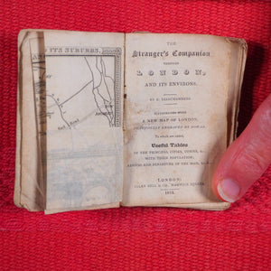 Stranger's Companion through London embellished with a new map beautifully engraved by Dowar. >>MINIATURE LONDON GUIDE AND MAP BOOK<< Bellchambers, Edmund. Publication Date: 1835 CONDITION: GOOD