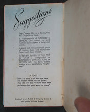 Load image into Gallery viewer, Recipes for Cocktails and other mixed Drinks. Tanqueray, Gordon &amp; Co. Ltd. London. Circa 1950.
