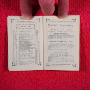 Bouquet almanack for 1879 >>MINIATURE ALMANACK WITH BOUQUET PROMO<< Publication Date: 1878 CONDITION: NEAR FINE