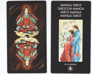 Manga Tarot. Riccardo Minetti. Artwork by Anna Lazzarinin. Lo Scarabeo, Torino. 2006. ISBN 9788883955273.