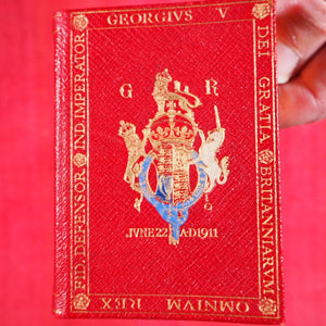 Book of Common Prayer and Administration of the Sacraments and other Rites and Ceremonies of the Church.  >>ROYAL CORONATION MINIATURE PRAYER BOOK<< Church of England. Publication Date: 1911 CONDITION: NEAR FINE